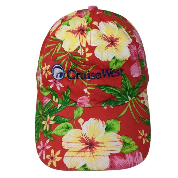 Cruise West Strapback Hat Multi One Size Adjustable Floral Hawaiian HG - Picture 1 of 8